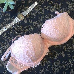 Pale Pink, Victoria’s Secret PINK push up bra💕